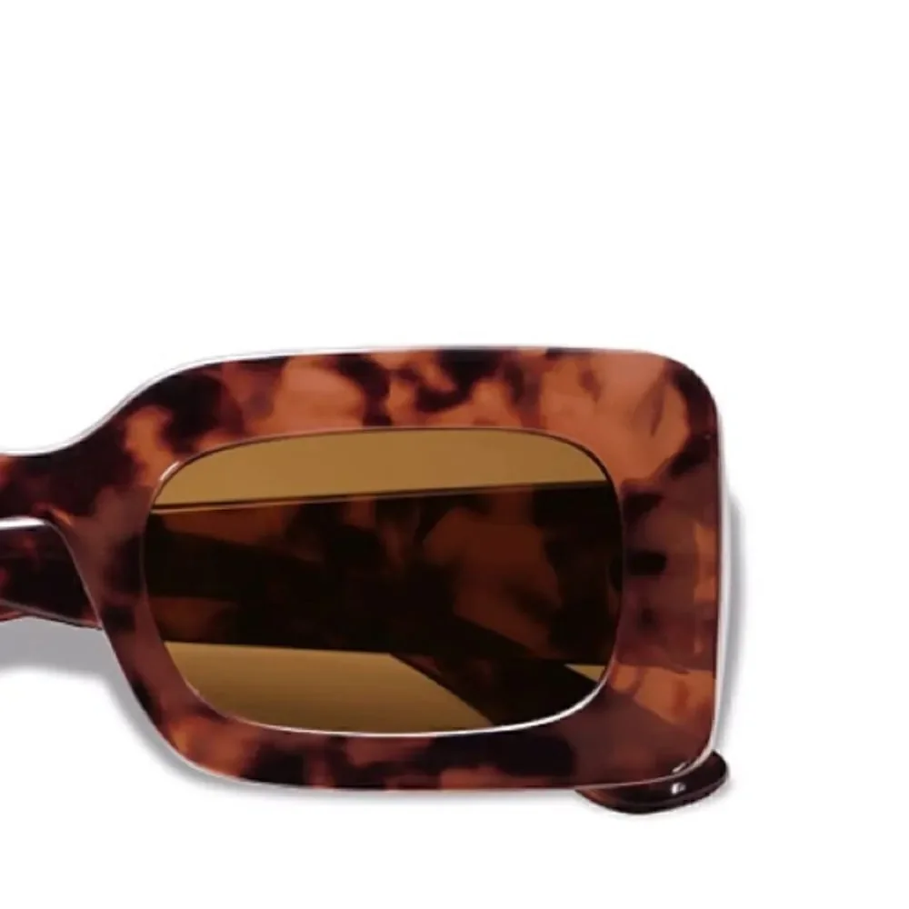 Tortoise Chunky Square Sunglasses